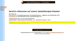 Desktop Screenshot of gestalttherapie.de